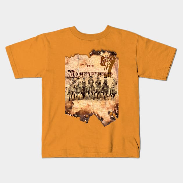 The Magnificent Gang (1) Kids T-Shirt by PrivateVices